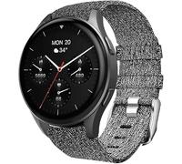 Lamshaw Correa de repuesto para Hama 8900 SmartWatch 18mm/20mm Banda de nailon transpirable compatible con Hama Smartwatch 8900 1,32"/ 8900 1,43" (Gris, 20mm)
