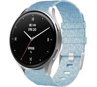 Lamshaw Correa de repuesto para Hama 8900 SmartWatch 18mm/20mm Banda de nailon transpirable compatible con Hama Smartwatch 8900 1,32"/ 8900 1,43" (Azul, 20mm)