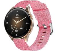 Lamshaw Correa de repuesto para Hama 8900 SmartWatch 18mm/20mm Banda de nailon transpirable compatible con Hama Smartwatch 8900 1,32"/ 8900 1,43" (Rosa, 18mm)