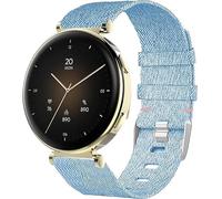Lamshaw Correa de repuesto para Hama SmartWatch 18mm Banda de nailon transpirable compatible con Hama 7000 Reloj Inteligente 1,32" (Azul)