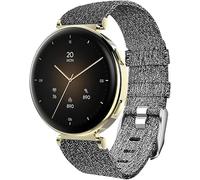 Lamshaw Correa de repuesto para Hama SmartWatch 18mm Banda de nailon transpirable compatible con Hama 7000 Reloj Inteligente 1,32" (Gris)