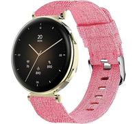 Lamshaw Correa de repuesto para Hama SmartWatch 18mm Banda de nailon transpirable compatible con Hama 7000 Reloj Inteligente 1,32" (Rosa)