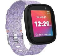 Lamshaw Correa de repuesto para X6 Play SmartWatch 20mm Banda de nailon transpirable compatible con Xplora X6 Play/X6 Pro/X6 Play BVB/ANIO 6 Smartwatch (Morado)