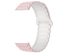 Lamshaw Correa de Silicona Suave con Cierre magnético 20mm - Compatible con RUXINGX AK98 Reloj Inteligente Mujer 1,19 Pulgadas- Banda Deportiva Unisex para Hombre y Mujer (Rosa)