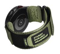 Lamshaw Correa Deportiva de Nylon Resistente de 20mm Compatible con RUXINGX AK98 Reloj Inteligente Mujer 1,19 pulgadas- Diseño de Bucle Tejido, Ajuste Seguro y Cómodo (Verde)