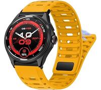Lamshaw Correa Deportiva de Silicono Transpirable y Antisudor - Compatible con Ticwatch Atlas, Pro 5 Enduro, Pro 5, Pro 3 Ultra BT/LTE version, Pro, Pro S, Pro 4G, E2, S2 (Naranja, 22mm)