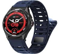 Lamshaw Correa Deportiva de Silicono Transpirable y Antisudor - Compatible con Ticwatch Atlas, Pro 5 Enduro, Pro 5, Pro 3 Ultra BT/LTE version, Pro, Pro S, Pro 4G, E2, S2 (Azul, 24mm)
