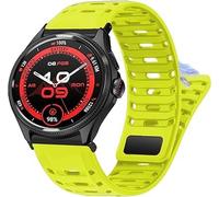 Lamshaw Correa Deportiva de Silicono Transpirable y Antisudor - Compatible con Ticwatch Atlas, Pro 5 Enduro, Pro 5, Pro 3 Ultra BT/LTE version, Pro, Pro S, Pro 4G, E2, S2 (Verde, 22mm)