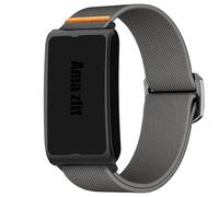 Lamshaw Correa elástica de nylon transpirable para Amazfit Smart Watch- Cinturón deportivo ajustable compatible con Amazfit Helio Strap Smart Band Fitness-Tracker (Gris)