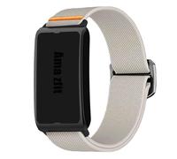 Lamshaw Correa elástica de nylon transpirable para Amazfit Smart Watch- Cinturón deportivo ajustable compatible con Amazfit Helio Strap Smart Band Fitness-Tracker (Blanco)