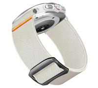 Lamshaw Correa elástica de nylon transpirable para SaveFamily Iconic Plus 2 Reloj Inteligente- Cinturón deportivo ajustable compatible con 20mm Correa (Blanco)