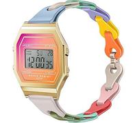 Lamshaw Correa para ICE digit retro sunset SmartWatch-Cinturón de Silicona Elástica con Liberación Rápida,Correa Hueca Transpirable y Suave (Color)