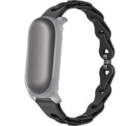 Lamshaw Correa para NotePin AI Voice Recorder -Cinturón de Silicona Elástica con Liberación Rápida, Correa Hueca Transpirable y Suave (Negro)