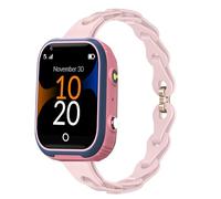 Lamshaw Correa para Robin Watch K1 Smartwatch-Cinturón de Silicona Elástica con Liberación Rápida,Correa Hueca Transpirable y Suave (Rosa)
