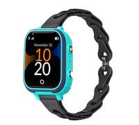 Lamshaw Correa para Robin Watch K1 Smartwatch-Cinturón de Silicona Elástica con Liberación Rápida,Correa Hueca Transpirable y Suave (Negro)