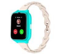 Lamshaw Correa para SPC SMARTEE 4G KIDS Smartwatch-Cinturón de Silicona Elástica con Liberación Rápida,Correa Hueca Transpirable y Suave (Beige)