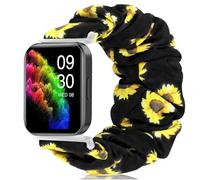Lamshaw Correas Compatible con RUIMEN D1,Correa Elástica Ajustable Recambio Scrunchie para Mujeres y Hombres (Girasol)