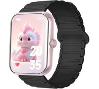 Lamshaw Correas Compatibles con Alutoria/Ucani/PTHTECHUS S80K Smartwatch 1,83 Pulgadas-Cintas de Repuesto de Silicona Suave con Cierre Magnético,Correa Deportiva Unisex para Mujer y Hombre (Negro)