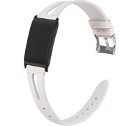Lamshaw Correas Compatibles con WHOOP 4.0 y 5.0 - Funda Protectora + Banda de Cuero Vintage Delgado - Reemplazo para WHOOP PEAK, LIFE MG, One, 3.0, 4.0 y 5.0 - Estilo Elegante y Resistente (Blanco)