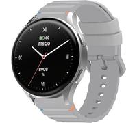 Lamshaw Correas de 18mm,20mm Compatibles con Hama Smartwatch 8900 1,32"/ Hama Smartwatch 8900 1,43"-Silicona Suave y Transpirable para Deporte-Repuesto para Mujer y Hombre (Gris, 18mm)