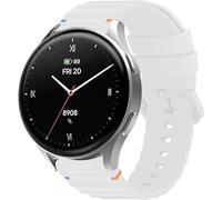 Lamshaw Correas de 18mm,20mm Compatibles con Hama Smartwatch 8900 1,32"/ Hama Smartwatch 8900 1,43"-Silicona Suave y Transpirable para Deporte-Repuesto para Mujer y Hombre (Blanco, 20mm)