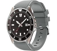 Lamshaw Correas de Clásico Silicona Compatible con Casio MDV106 Correas, Compatible con Casio MDV106-1AV / MTP-VD01 Watch Correa Deportivas Suave de Repuesto para Mujeres y Hombres (Gris)