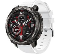 Lamshaw Correas de Clásico Silicona Compatible con KOSPET TANK M4 /M3 Ultra/M2/TANK T4/T3/T2 22mm Correas, Correa Deportivas Suave de Repuesto para Mujeres y Hombres (Blanco)