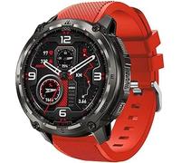 Lamshaw Correas de Clásico Silicona Compatible con KOSPET TANK M4 /M3 Ultra/M2/TANK T4/T3/T2 22mm Correas, Correa Deportivas Suave de Repuesto para Mujeres y Hombres (Rojo)