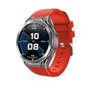 Lamshaw Correas de Clásico Silicona Compatible con OUKITEL BT12/BT10/BT50/BT20/BT50/BT80/BT101/BT2/BT103 Smartwatch Correas, Correa Deportivas Suave de Repuesto para Mujeres y Hombres (Rojo)