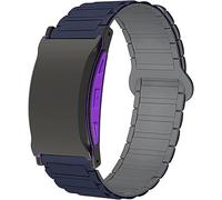 Lamshaw Correas de Compatible con Clock Max/Clock 3,Max Correas,Correa Deportivas Magnético Silicona, Suave de Repuesto para Mujeres y Hombres (Azul)