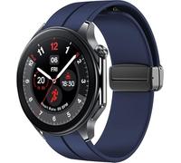 Lamshaw Correas de Compatible con OnePlus Watch 2/Watch 1,Correa Deportivas Magnético Silicona, Suave de Repuesto para Mujeres y Hombres (Azul)