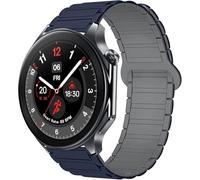 Lamshaw Correas de Compatible con OnePlus Watch 2 / Watch 1,Correas-Correa Deportivas Magnético Silicona Suave de Repuesto para Mujeres y Hombres (Azul)