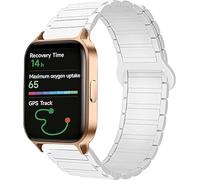 Lamshaw Correas de Compatible con Reloj Inteligente ICE fit 1.0 1.78" Pulgadas,Correas-Correa Deportivas Magnético Silicona Suave de Repuesto para Mujeres y Hombres (Blanco)