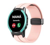 Lamshaw Correas de Compatible con SaveFamily Slim 4G/SaveFamily Enjoy Reloj Inteligente Correas,Correa Deportivas Magnético Silicona,Suave de Repuesto para Mujeres y Hombres (Rosa)