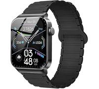 Lamshaw Correas de Compatible con VKAROOD T50S/Donerton T50S/T50H/Uaue T50S Smartwatch 1.85" Pulgadas,Correas-Correa Deportivas Magnético Silicona Suave de Repuesto para Mujeres y Hombres (Negro)