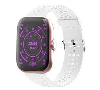 Lamshaw Correas de Lace Silicona Compatible con Vieta Pro Smartwatch Beat 7S 1,61 Pulgadas Correas, Correa Respirable,Deportivas Suave de Repuesto para Mujeres y Hombres (Blanco)