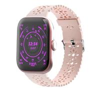 Lamshaw Correas de Lace Silicona Compatible con Vieta Pro Smartwatch Beat 7S 1,61 Pulgadas Correas, Correa Respirable,Deportivas Suave de Repuesto para Mujeres y Hombres (Rosa)
