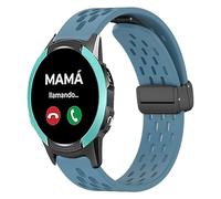 Lamshaw Correas de Repuesto Compatibles con SaveFamily Reloj Inteligente - Banda de Silicona Transpirable, Ajustable y Cómoda - Compatible con SaveFamily Slim 4G/SaveFamily Enjoy 18mm Correas (Azul)
