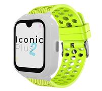 Lamshaw Correas de Repuesto para SaveFamily Smartwatch- Banda Deportiva de Silicona con Hebilla de Metal, Compatible con SaveFamily Iconic Plus 2/SaveFamily SaveWatch Plus (Verde)