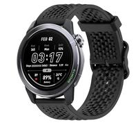 Lamshaw Correas de Respirable Silicona Compatible con Mibro GS Explorer S/Mibro GS Pro 2 / Mibro GS Active 2 Watch Correas, Correa Deportivas Suave de Repuesto para Mujeres y Hombres (Negro)