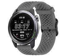 Lamshaw Correas de Respirable Silicona Compatible con Mibro GS Explorer S/Mibro GS Pro 2 / Mibro GS Active 2 Watch Correas, Correa Deportivas Suave de Repuesto para Mujeres y Hombres (Gris)