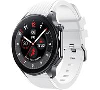 Lamshaw Correas de Respirable Silicona Compatible con OnePlus Watch,Correa Deportivas Suave de Repuesto para Mujeres y Hombres Compatible for OnePlus Watch 2/1 (Blanco)