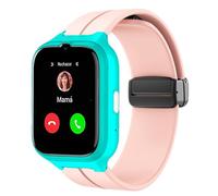 Lamshaw Correas de Respirable Silicona Compatible con SPC SMARTEE 4G KIDS reloj Correas,Correa Deportivas Suave de Repuesto para Mujeres y Hombres (Rosa)