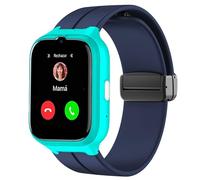 Lamshaw Correas de Respirable Silicona Compatible con SPC SMARTEE 4G KIDS reloj Correas,Correa Deportivas Suave de Repuesto para Mujeres y Hombres (Azul)