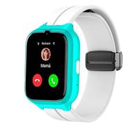 Lamshaw Correas de Respirable Silicona Compatible con SPC SMARTEE 4G KIDS reloj Correas,Correa Deportivas Suave de Repuesto para Mujeres y Hombres (Blanco)