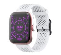 Lamshaw Correas de Respirable Silicona Compatible con Vieta Pro Smartwatch Beat 7S 1,61 Pulgadas Correas, Correa Deportivas Suave de Repuesto para Mujeres y Hombres (Blanco)