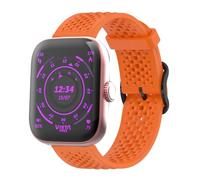 Lamshaw Correas de Respirable Silicona Compatible con Vieta Pro Smartwatch Beat 7S 1,61 Pulgadas Correas, Correa Deportivas Suave de Repuesto para Mujeres y Hombres (Naranja)