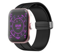 Lamshaw Correas de Respirable Silicona Compatible con Vieta Pro Smartwatch Beat 7S 1,61 Pulgadas Correas,Correa Deportivas Suave de Repuesto para Mujeres y Hombres (Negro)