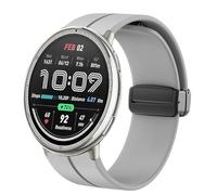 Lamshaw Correas de Silicona Compatible con Amazfit Active 2 reloj inteligente,20mm,22mm Correas,Correa Deportivas Magnético Silicona,Suave de Repuesto para Mujeres y Hombres (Gris, 20mm)
