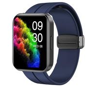Lamshaw Correas de Silicona Compatible con RUIMEN D1 reloj inteligente,Correas,Correa Deportivas Magnético Silicona,Suave de Repuesto para Mujeres y Hombres (Azul)